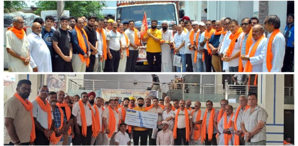 Provisions dispatched for the Langar at Baltal during the Shri Amarnath Yatra by the Baba Barfani Langar Seva Samiti Registered Mukerian Hoshiarpur